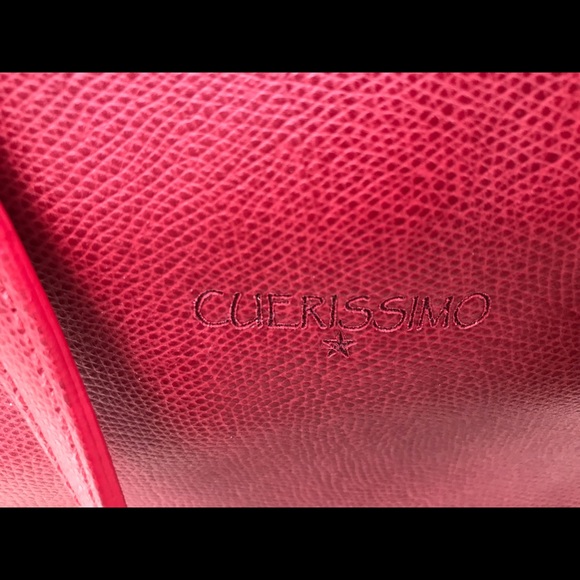 NWOT Handmade Red Leather Tote - Never Used - Picture 4 of 10